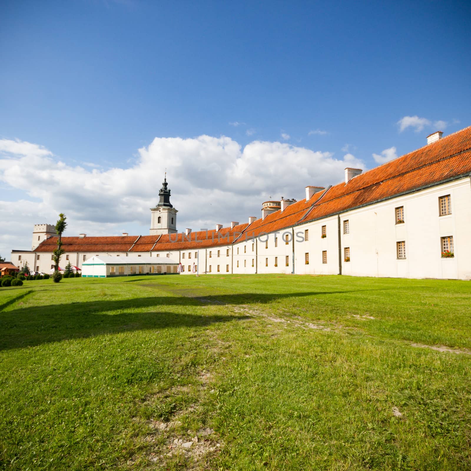 historic architecture of the building on a bright sunny day