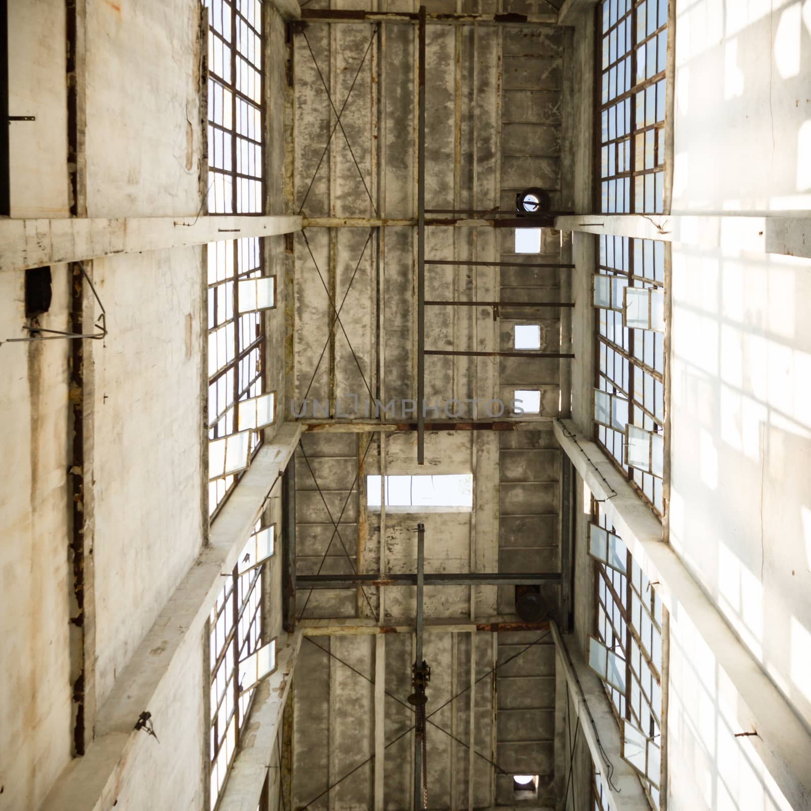 ruins of a very heavily polluted industrial factory, industrial series
