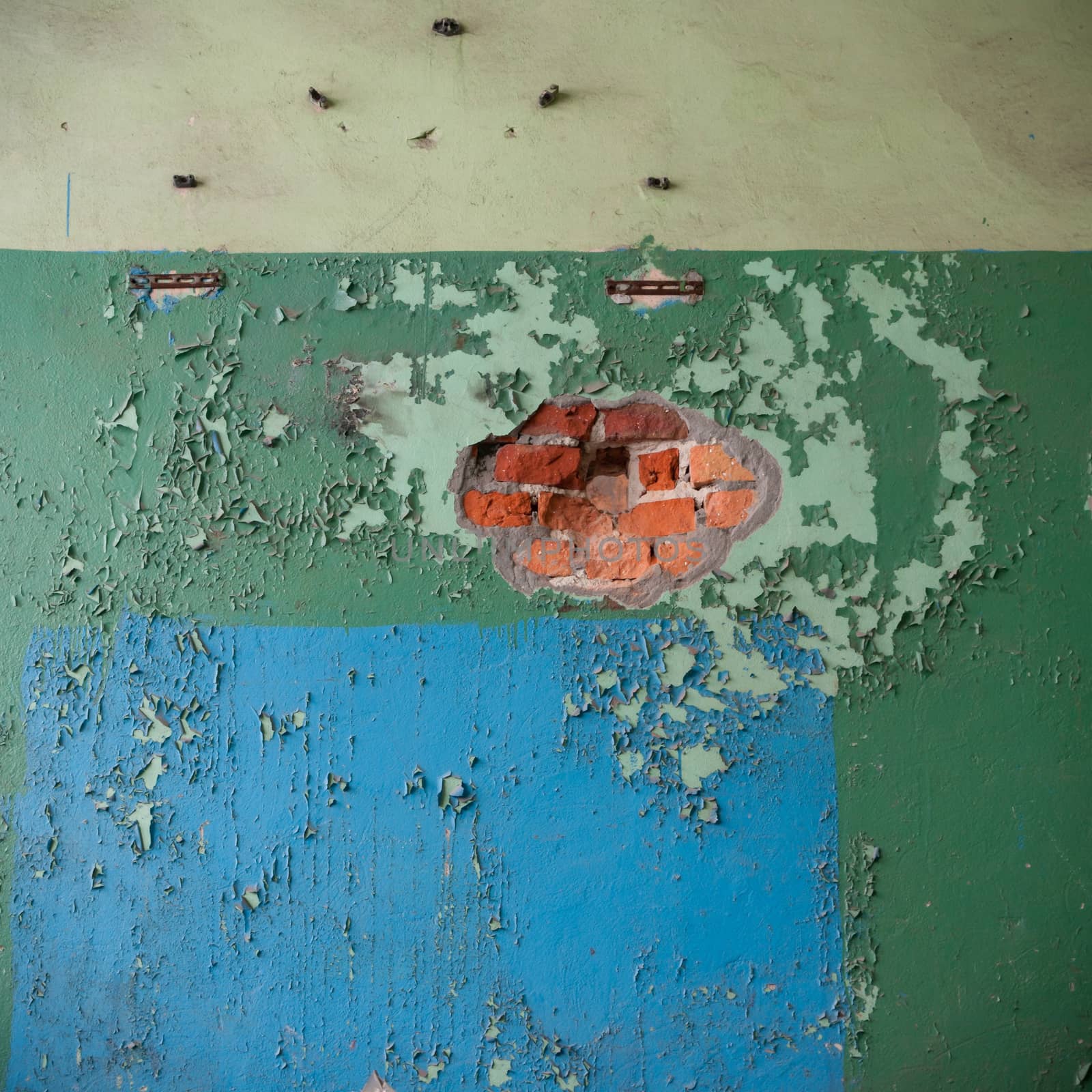 ruins of a very heavily polluted industrial factory, industrial series