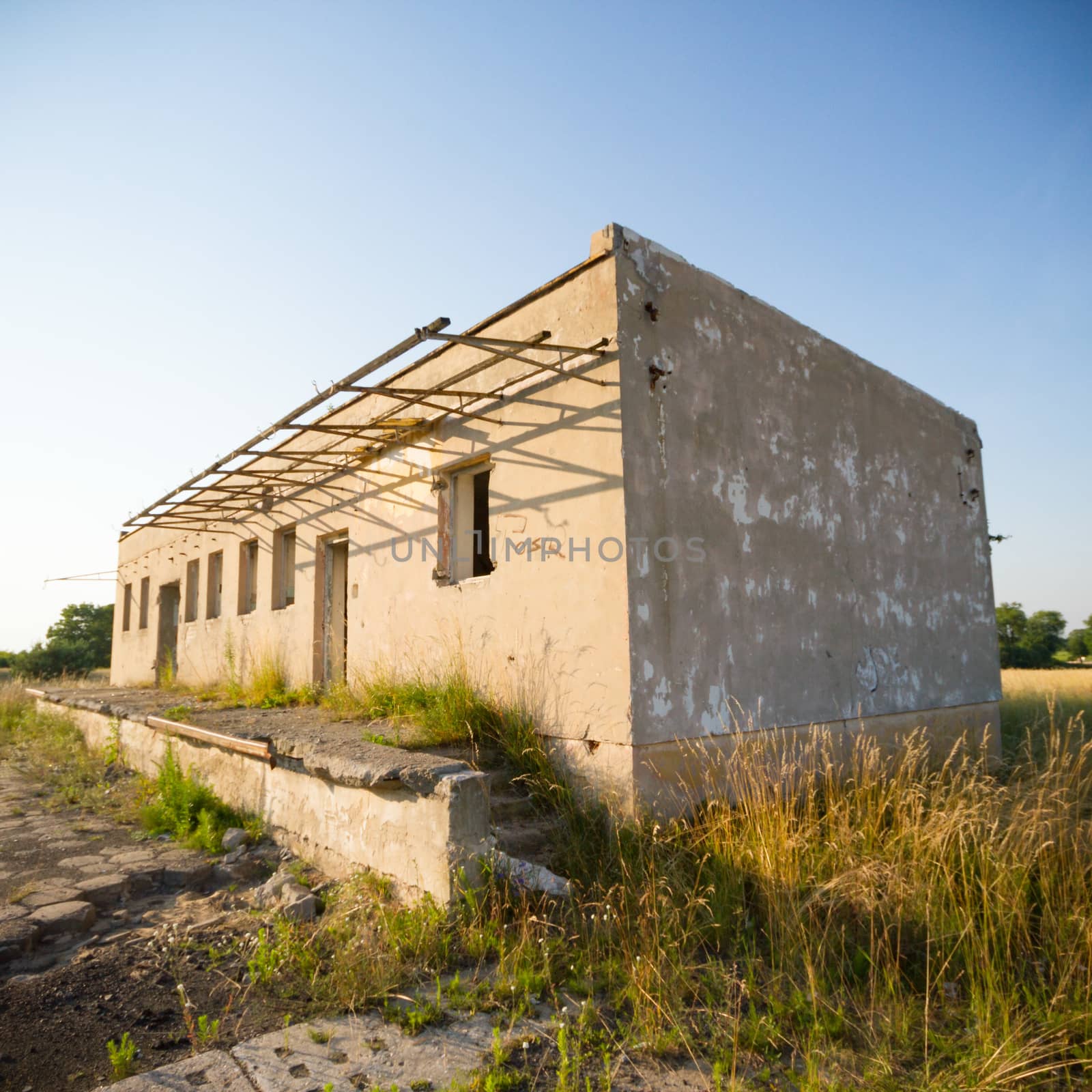 ruins of a very heavily polluted industrial factory, industrial series