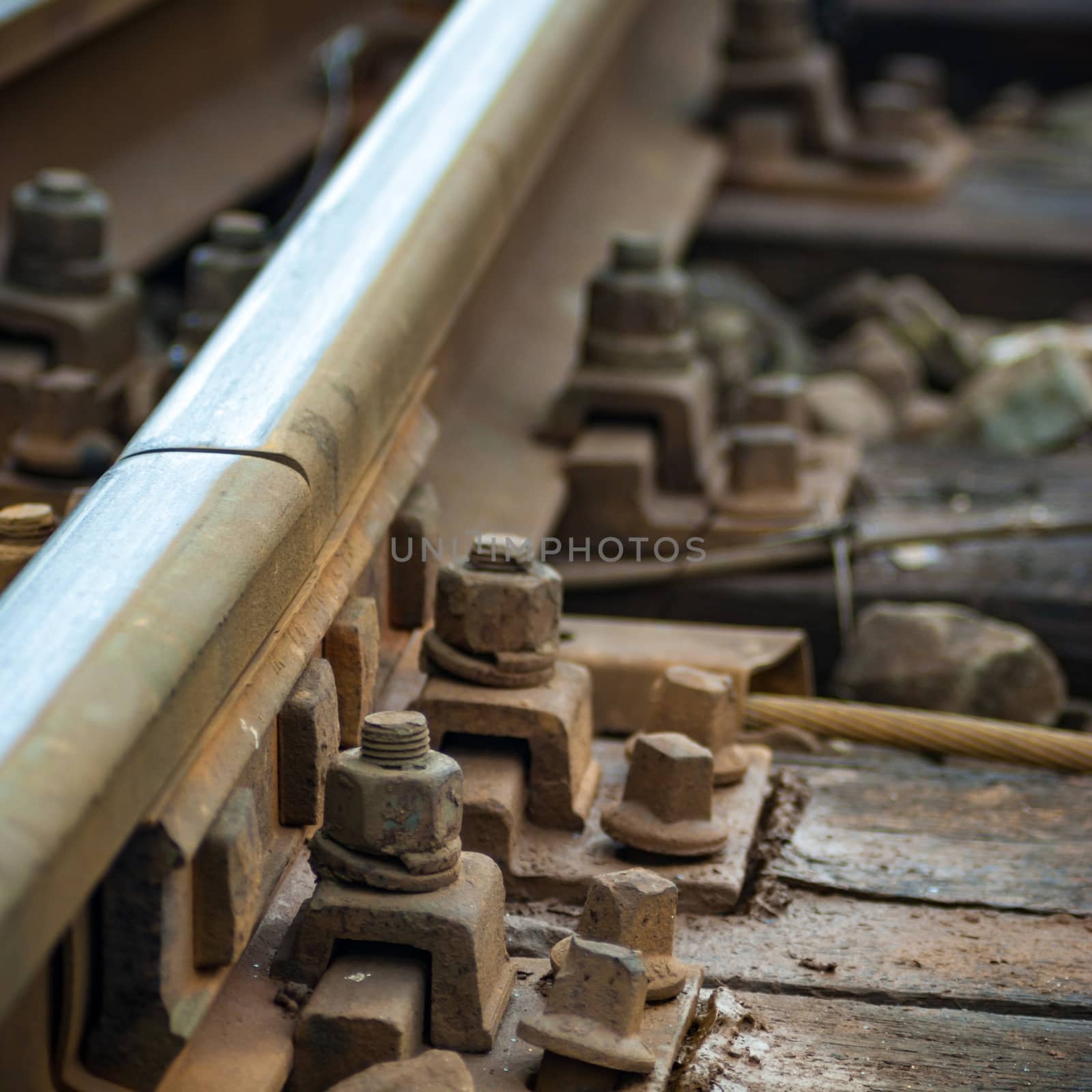 view of the railway track on a sunny day