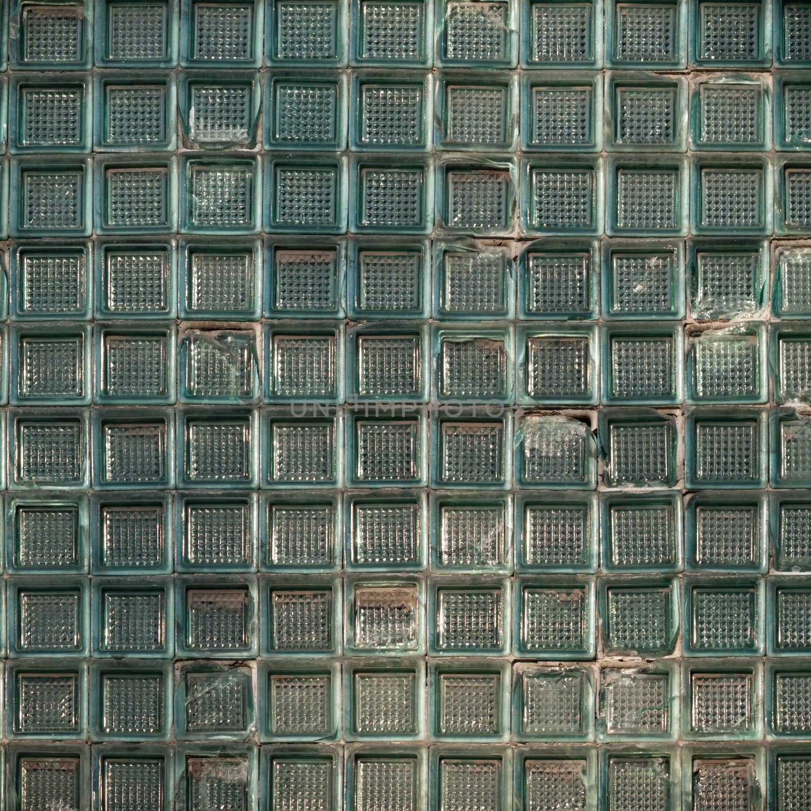 discarded ruin with old windows and wall, industrial window in concrete wall