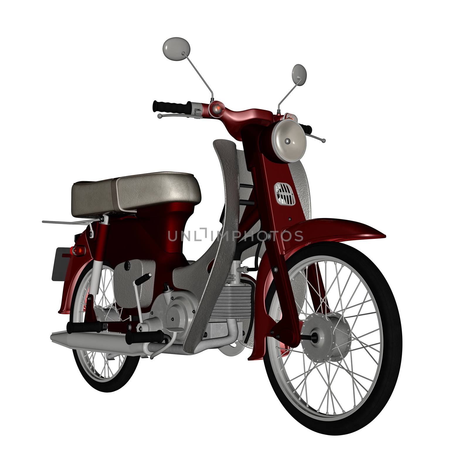 Moped, scooter - 3D render by Elenaphotos21