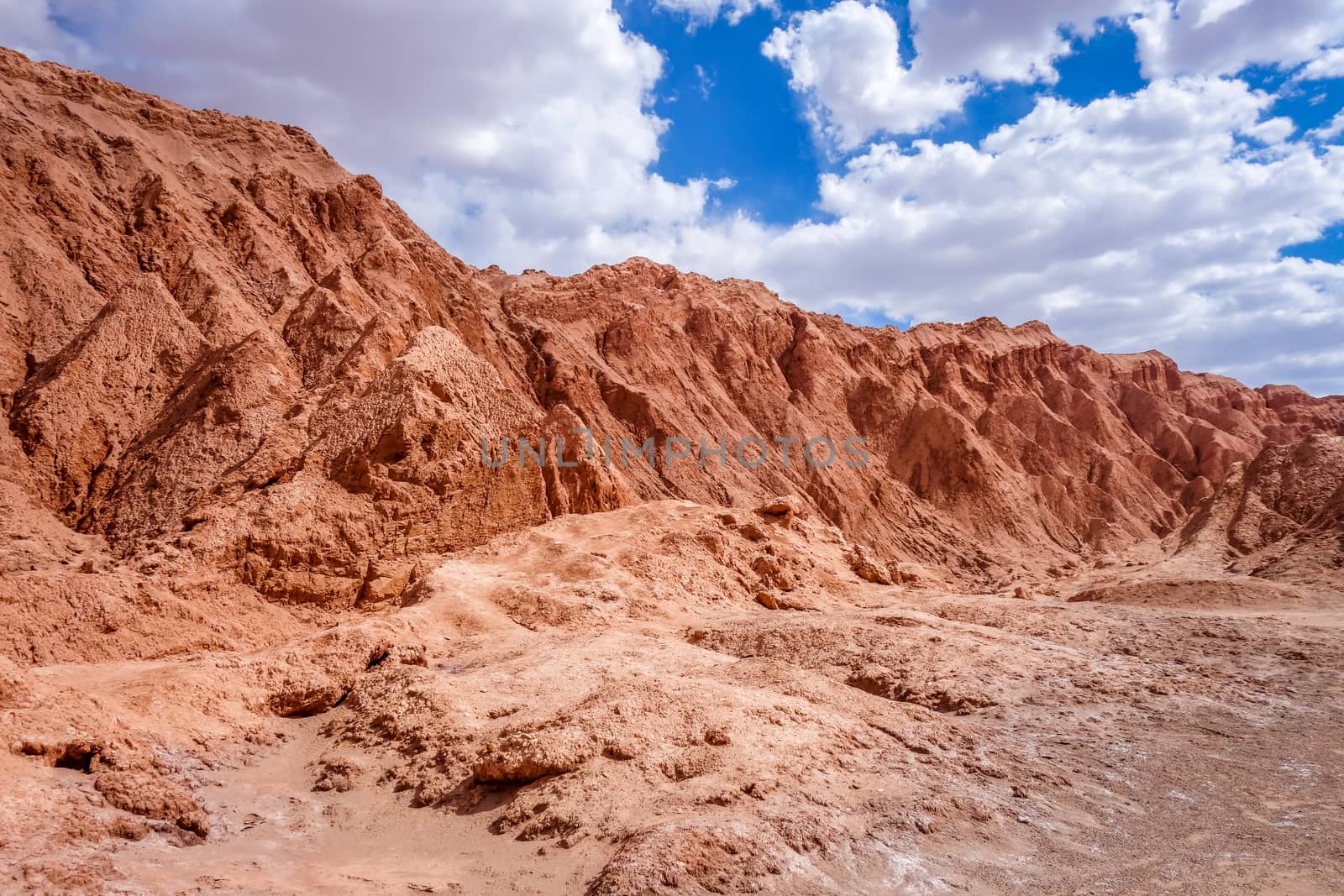 Valle de la muerte landscape in San Pedro de Atacama, Chile