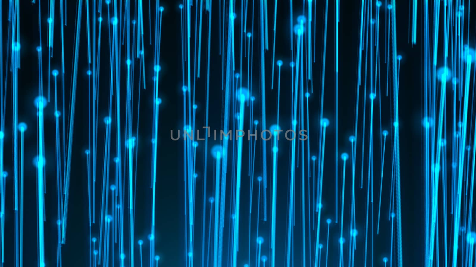 Abstract background with optical fibers. 3d rendering