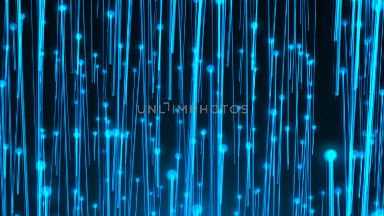 Abstract background with optical fibers. 3d rendering