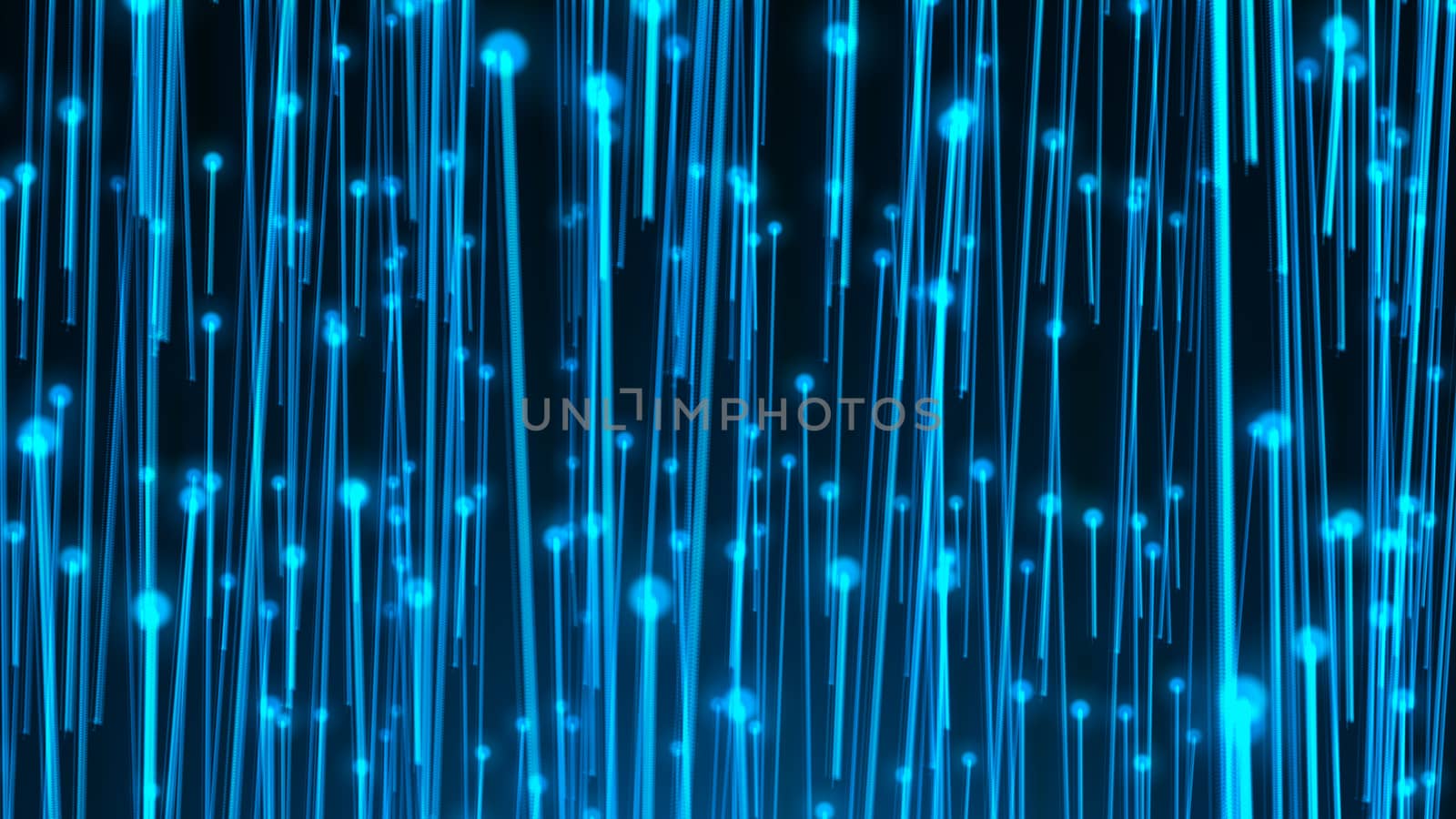 Abstract background with optical fibers. 3d rendering