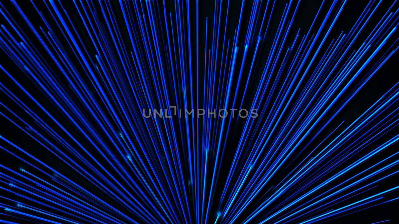 Abstract background with optical fibers. 3d rendering.