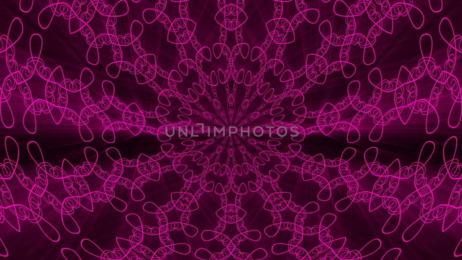 Purple abstract background. Kaleidoscope backdrop. 3d rendering