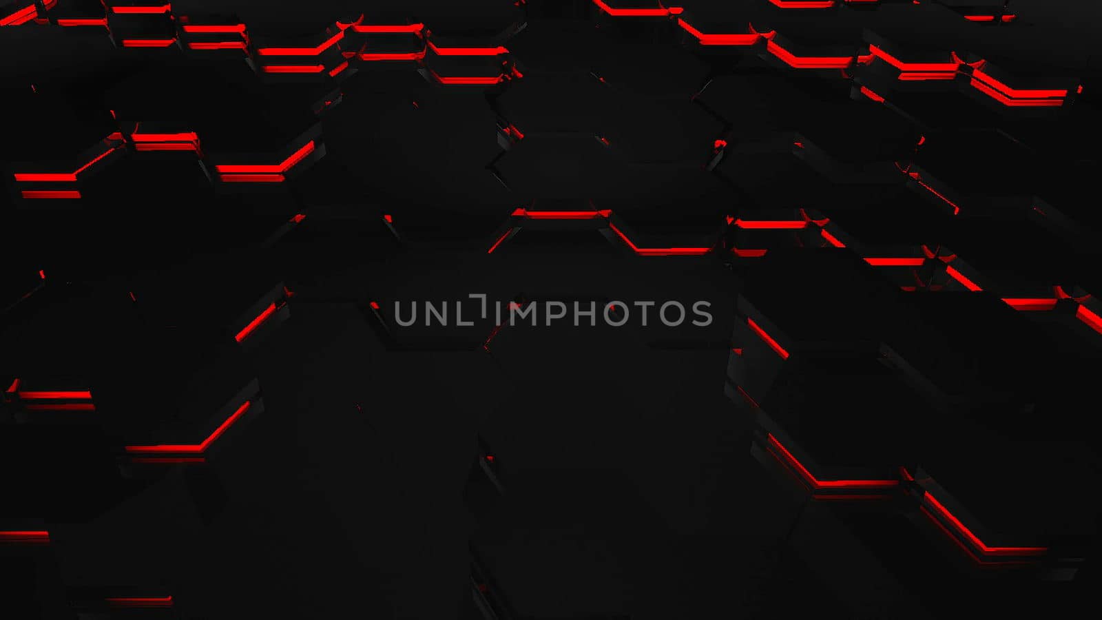 Hexagonal Motion Graphic Background. 4K resolution abstract background. 3d rendering
