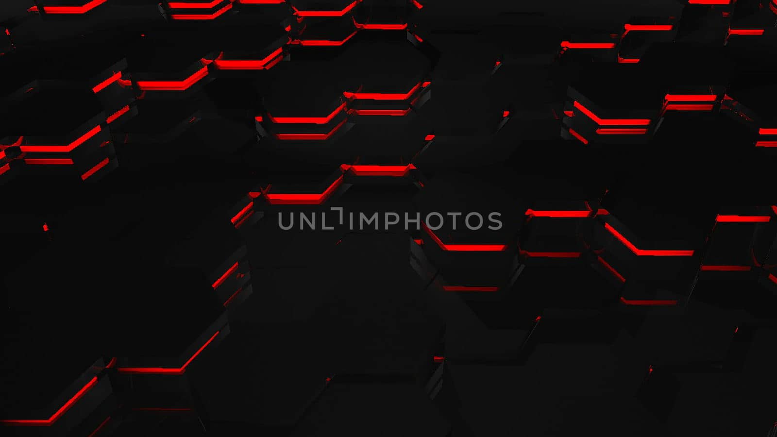 Hexagonal Motion Graphic Background. 4K resolution abstract background. 3d rendering