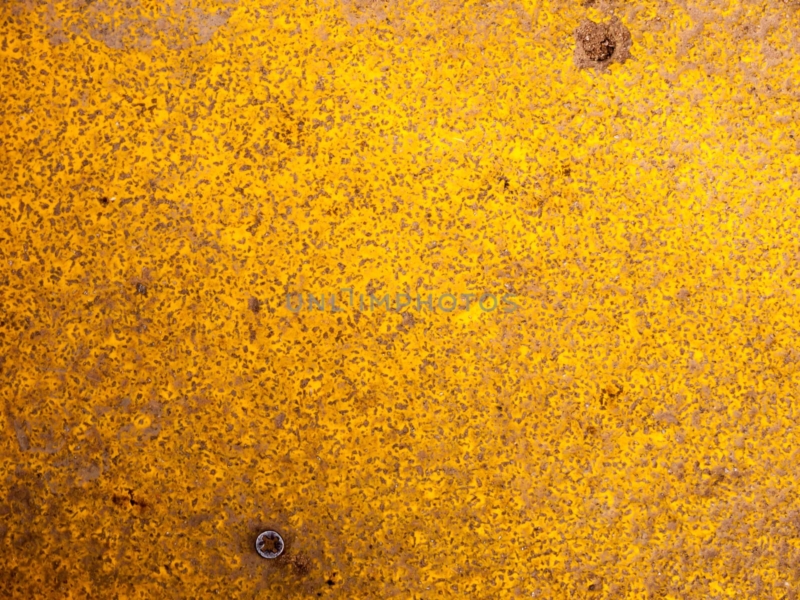 close up of yellow grunge painted step texture; Essex; England; UK