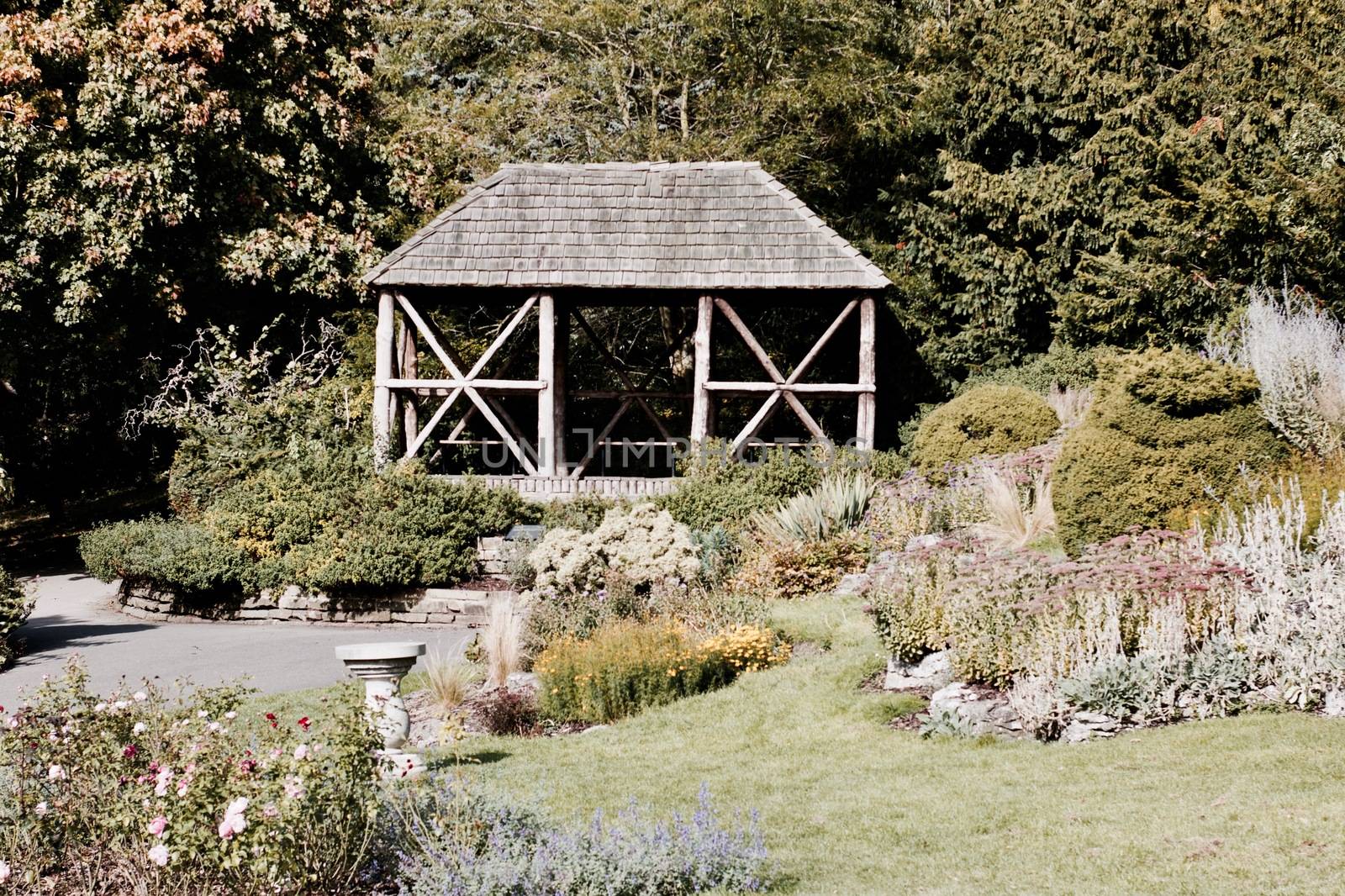 Large wooden bower house in publick park. Richmond, London.
