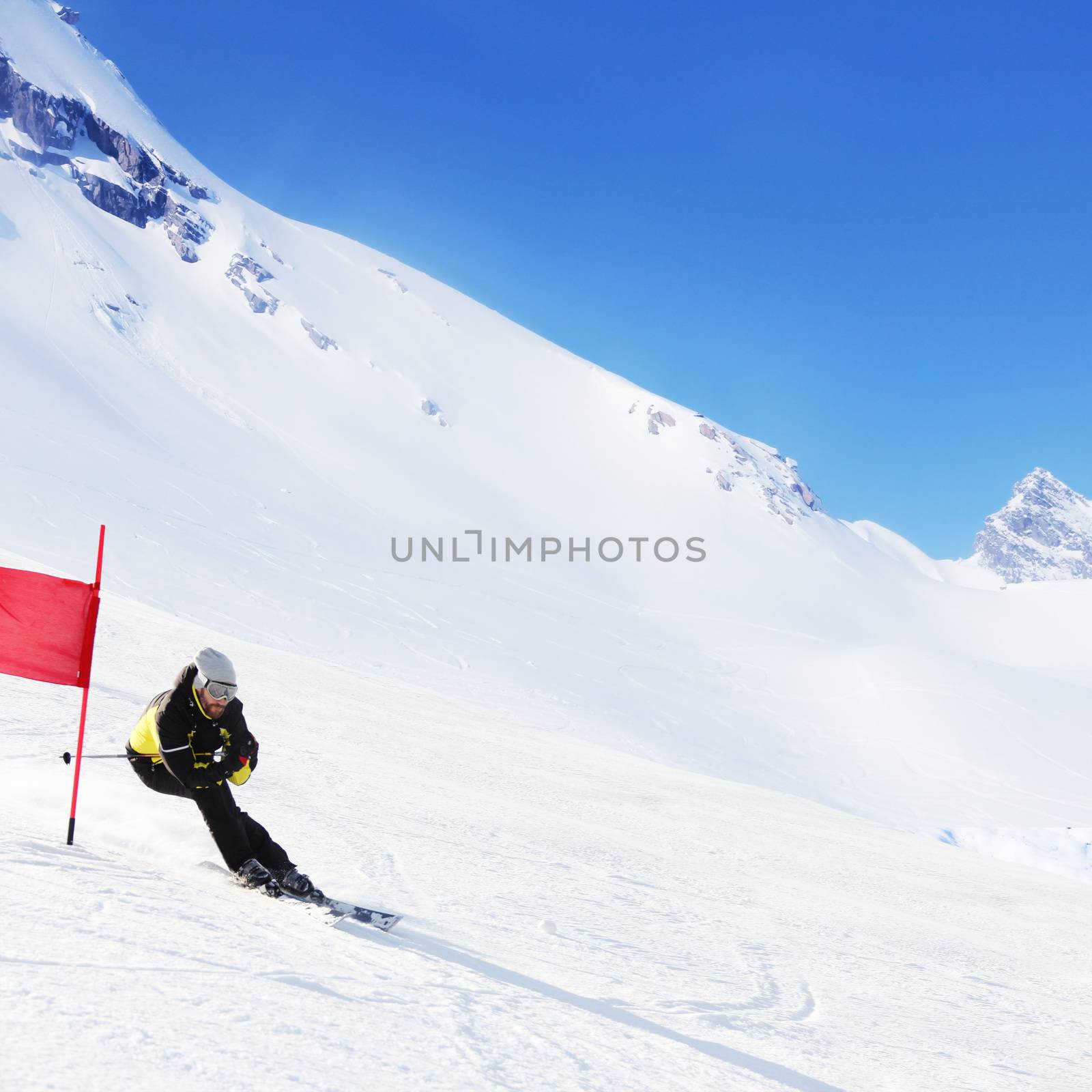 Giant Slalom ski racer by destillat