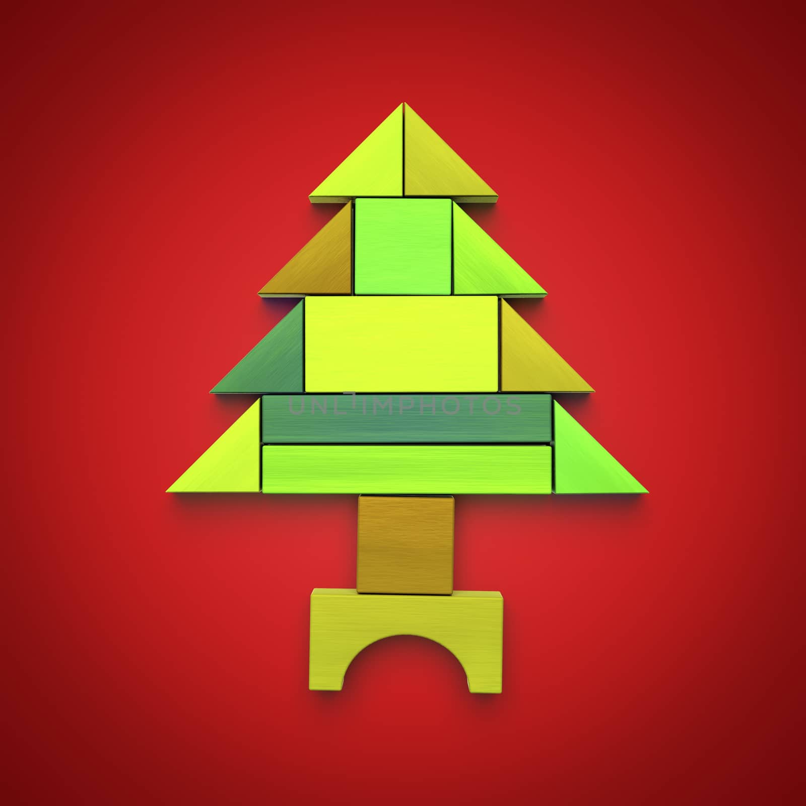 christmas tree building blocks by magann