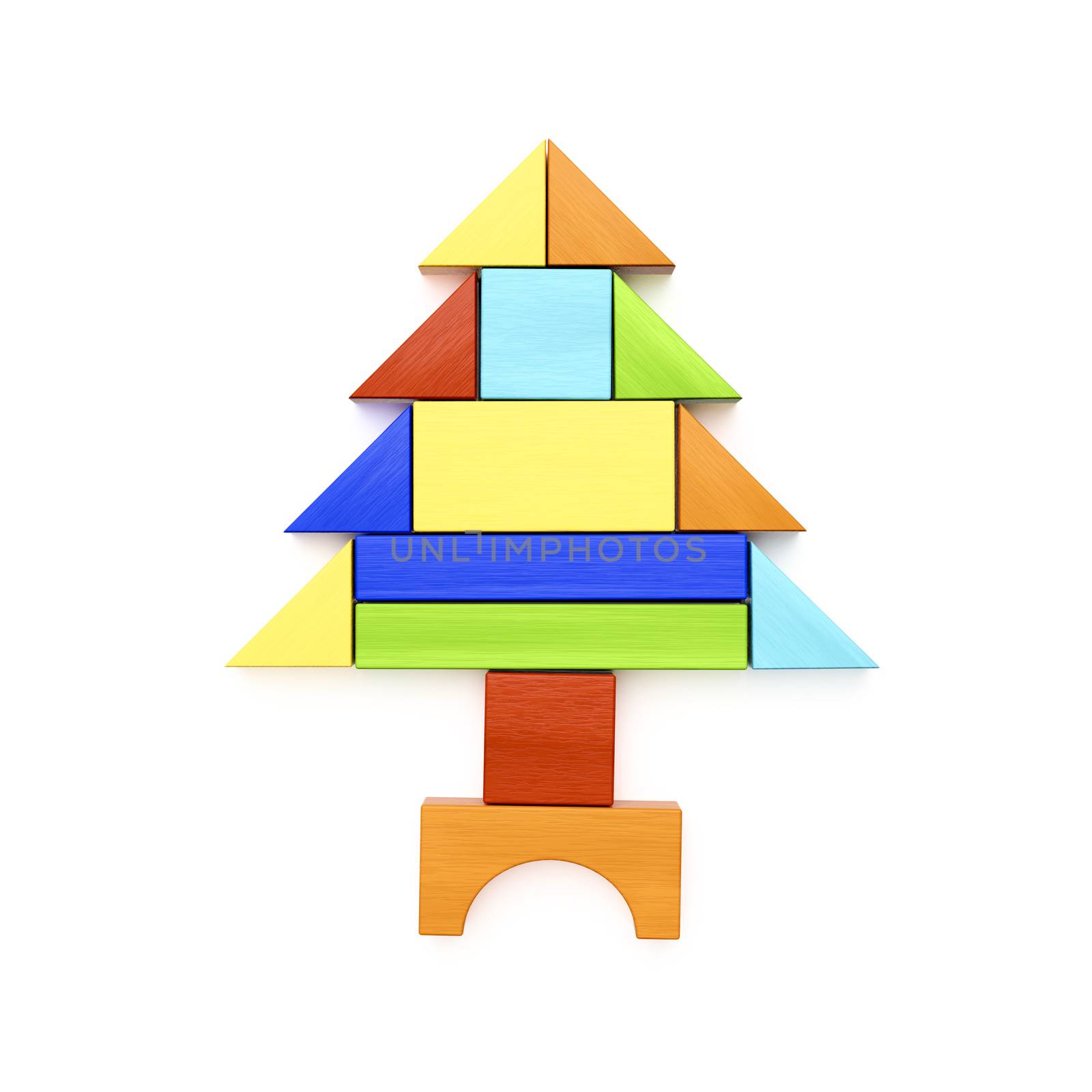 christmas tree building blocks by magann