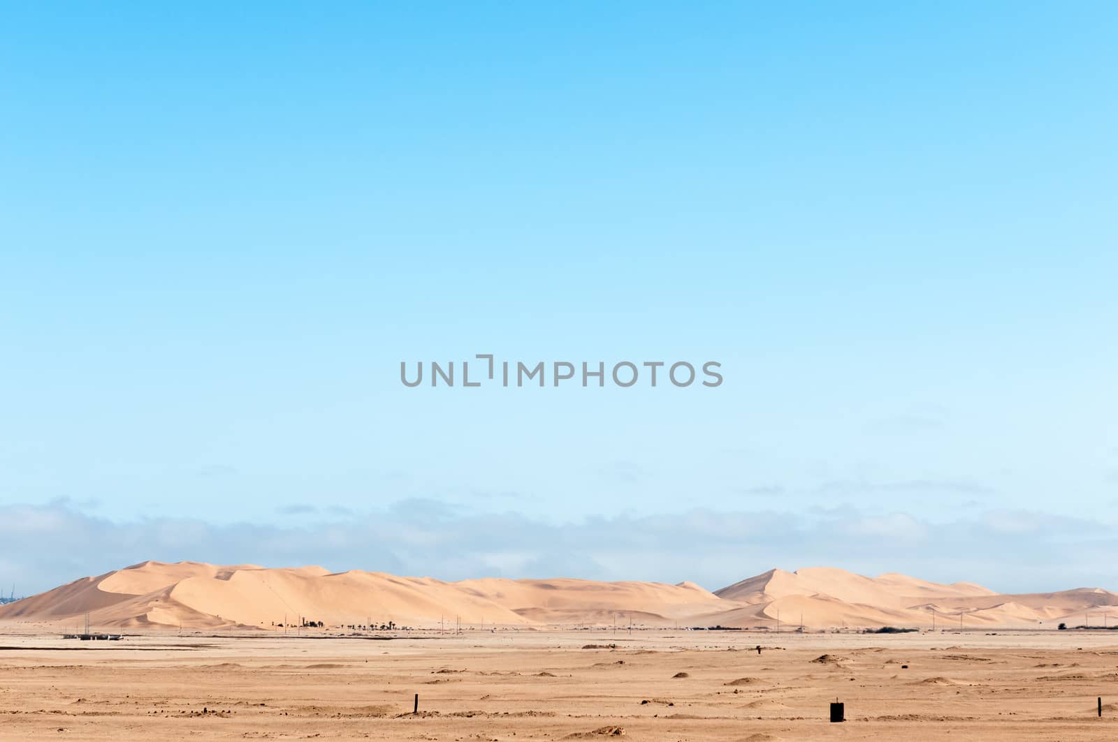 Dune 7 as seen from the airport at Walvis Bay on the Atlantic Coast of Namibia
