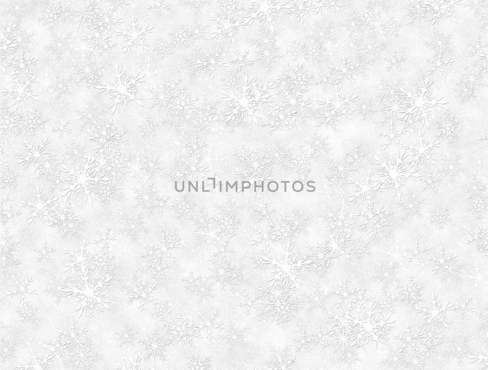 Digital illustration of hundreds of snow flakes filling the entire image.