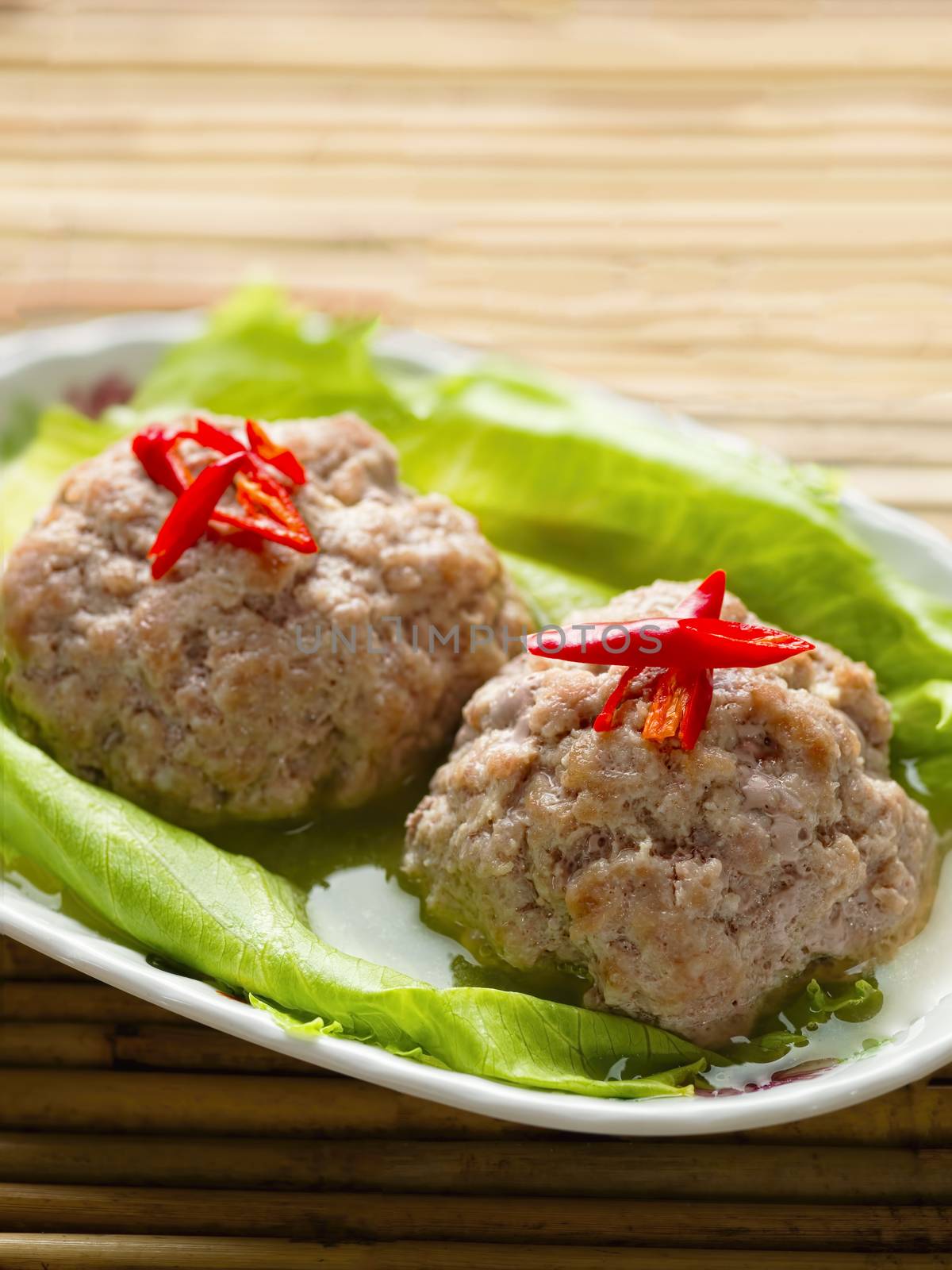 chinese steamed lion head pork meat ball by zkruger