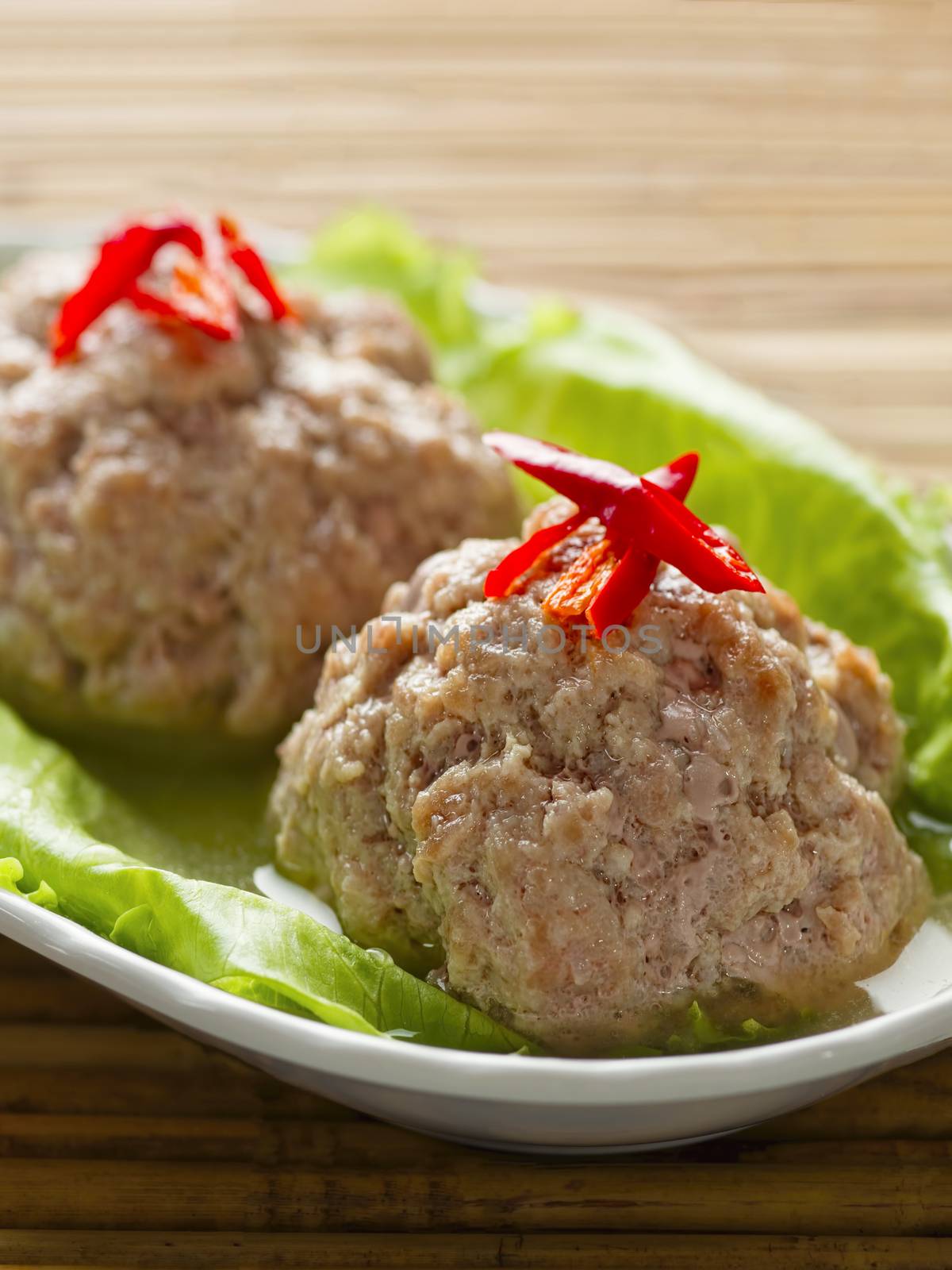 chinese steamed lion head pork meat ball by zkruger