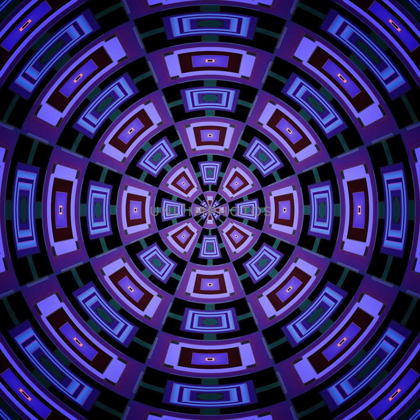 2d illustration of an abstract radial background