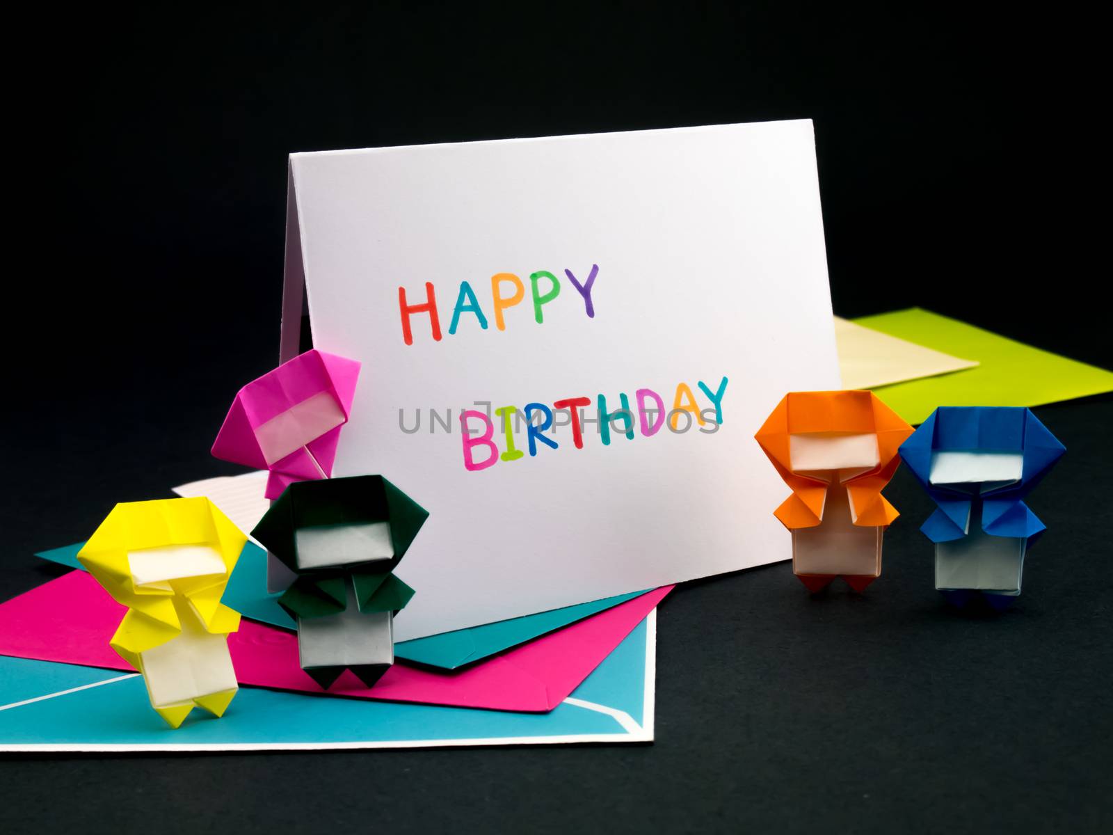 Message Card for Your Family and Friends; Happy Birthday