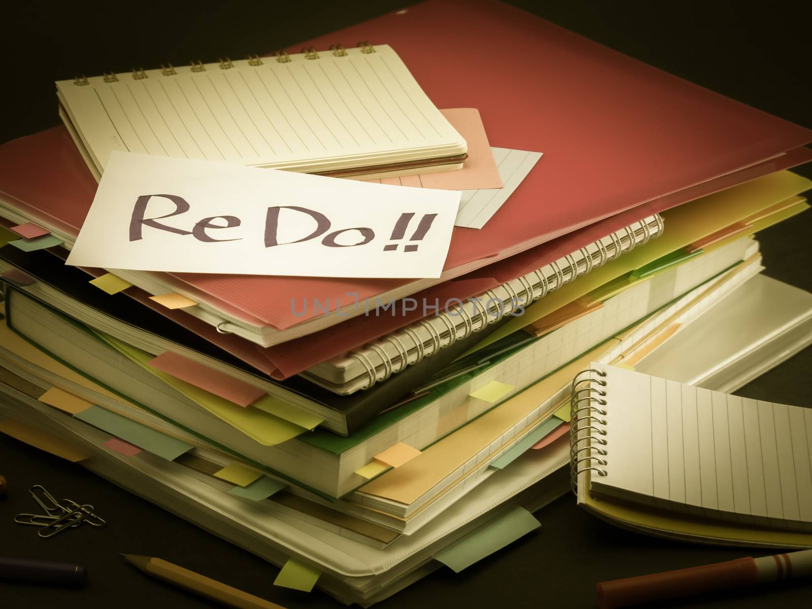 The Pile of Business Documents; Re Do by EikoTsuttiy
