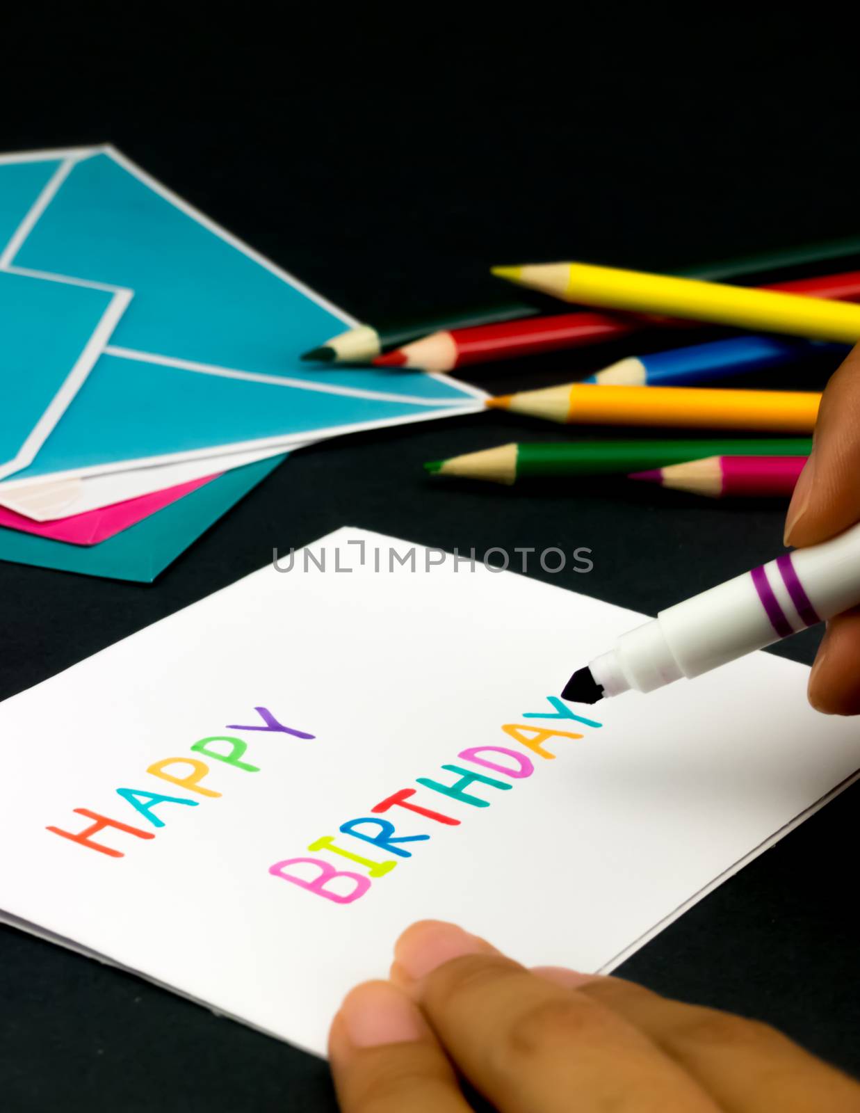 Message Card for Your Family and Friends; Happy Birthday by EikoTsuttiy