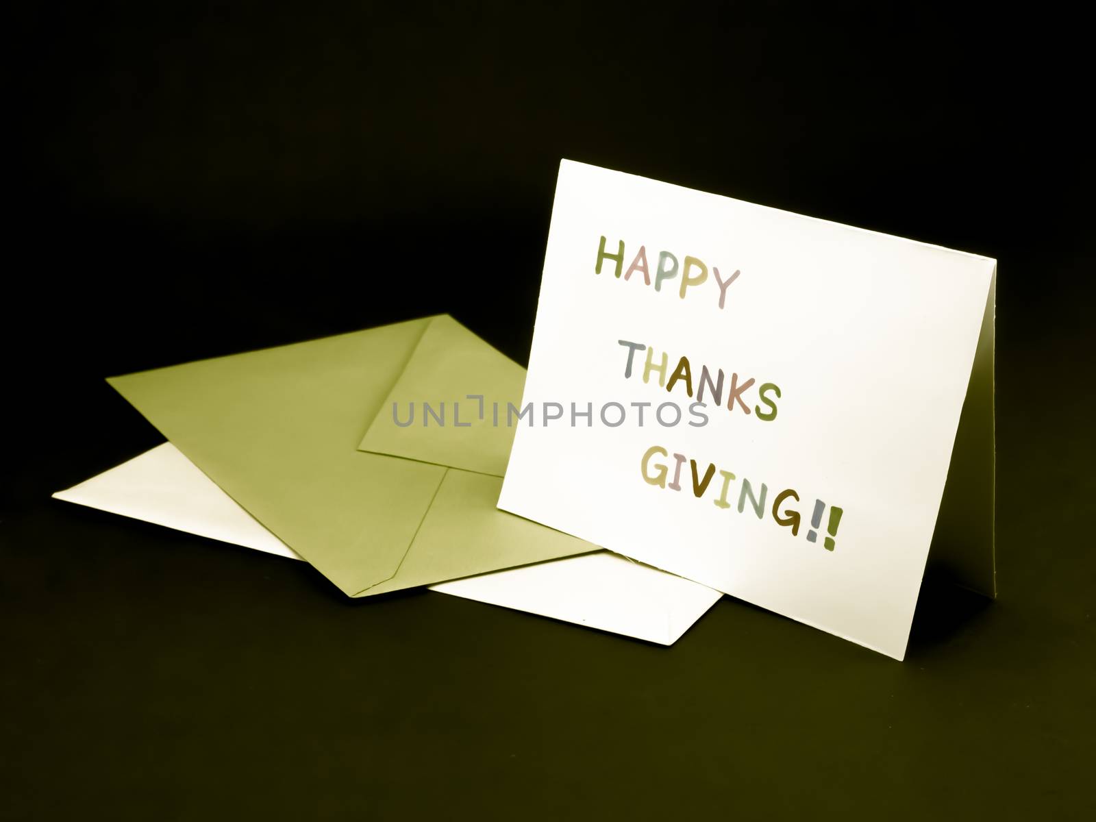 Message Card for Your Family and Friends; Happy Thanksgiving by EikoTsuttiy