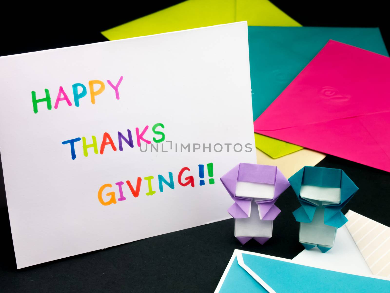 Message Card for Your Family and Friends; Happy Thanksgiving