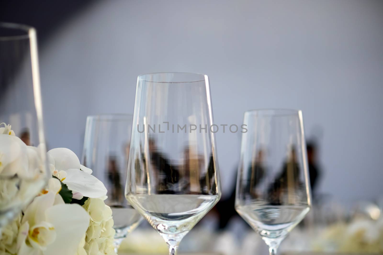 Party Setting with Bokeh Background