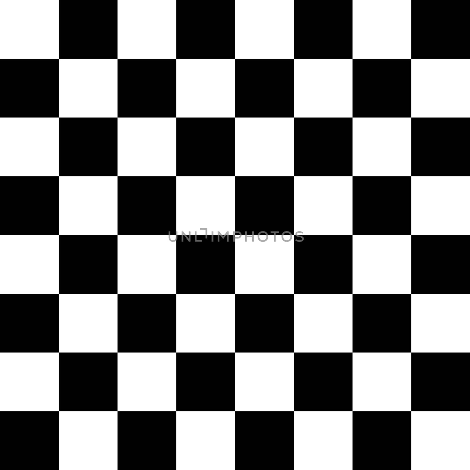 Chessboard or checker board seamless pattern in black and white. Checkered board for chess or checkers game. Strategy game concept. Checkerboard background.