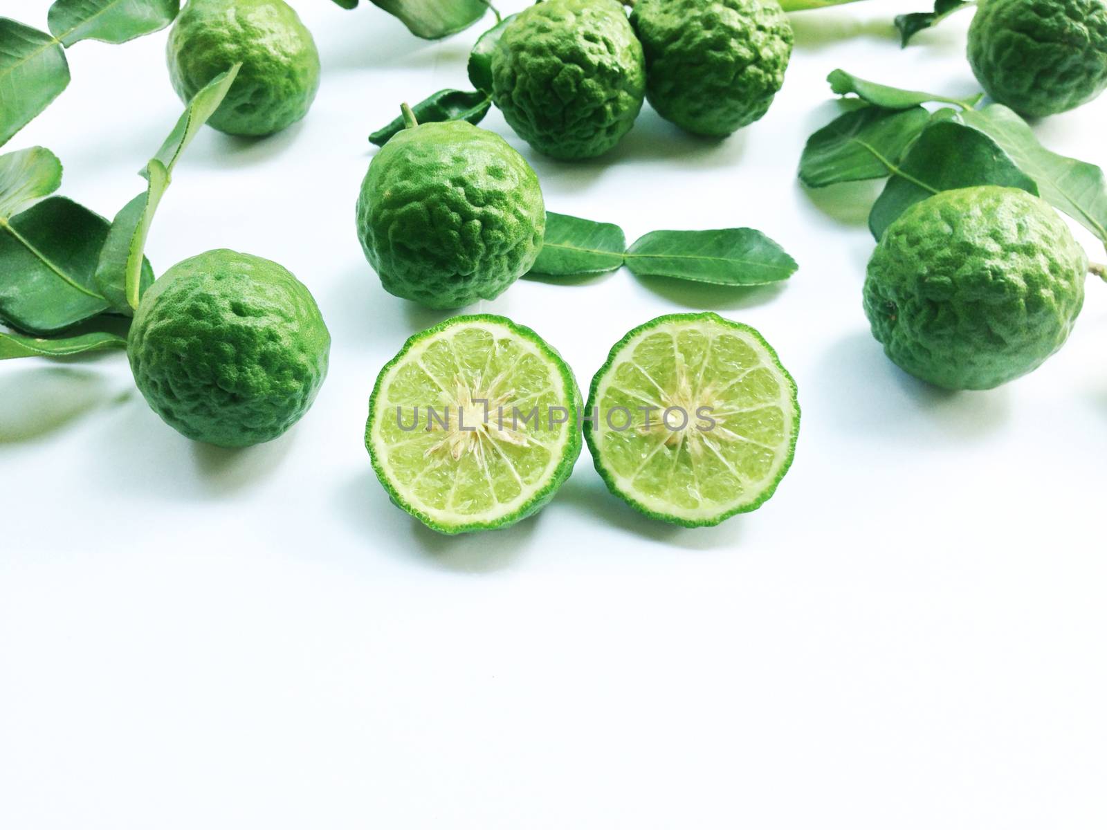 Kaffir Lime and slices by Bowonpat