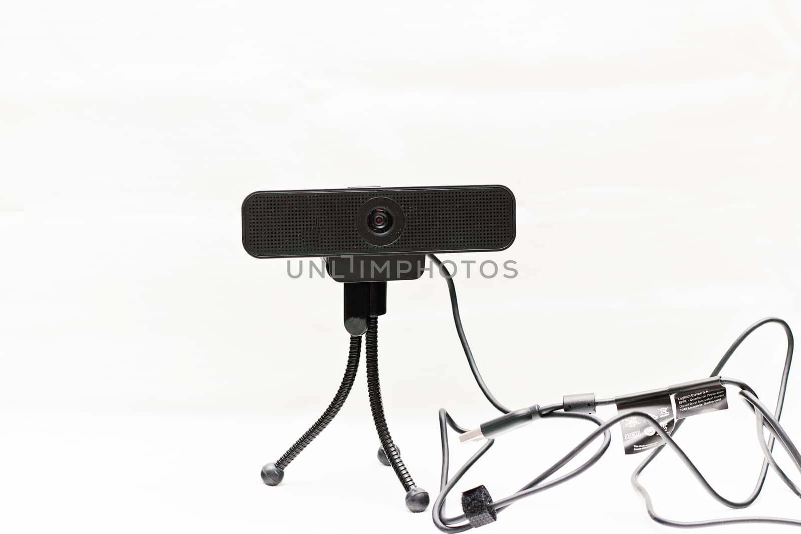 High resolution web camera isolated on white background.