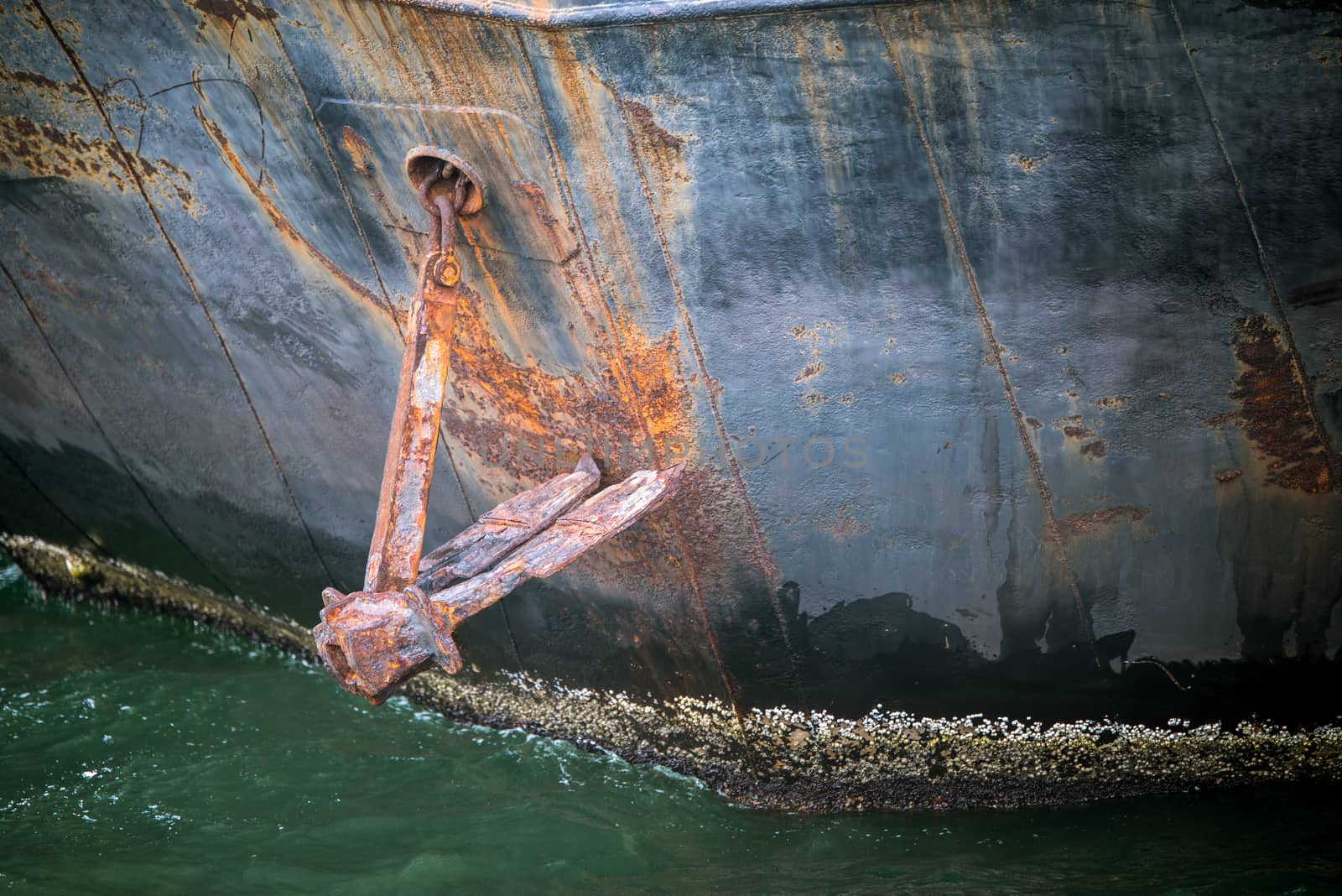 anchor boat on the sea