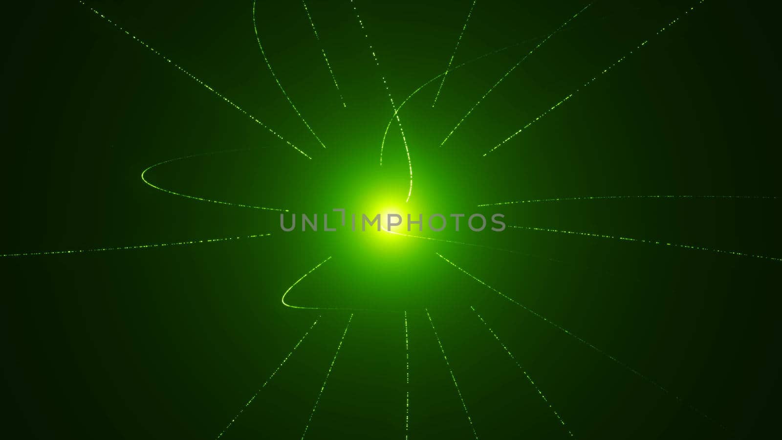 Abstract animated background with line sphere. 3d rendering