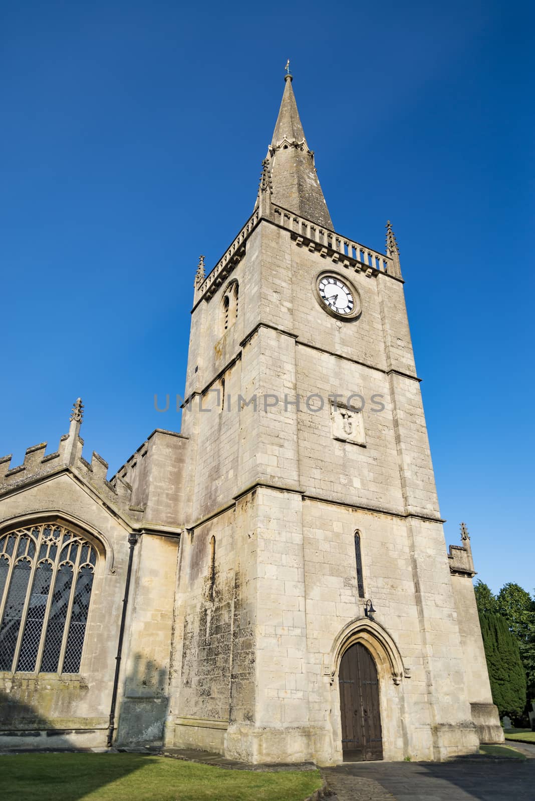 The old St. Andrews Church in Chippenham, Wiltshire, England UK