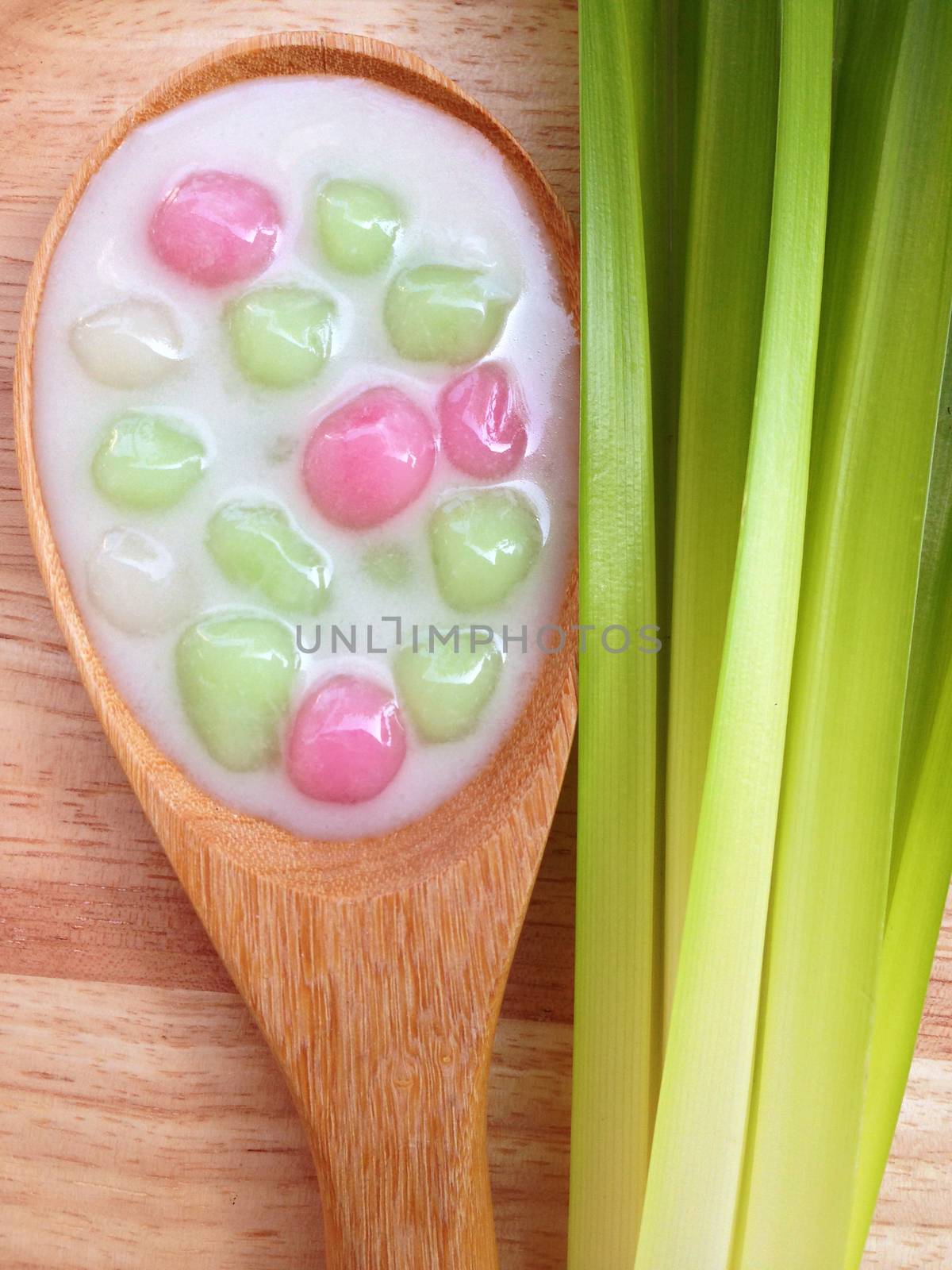 Dumplings in coconut cream