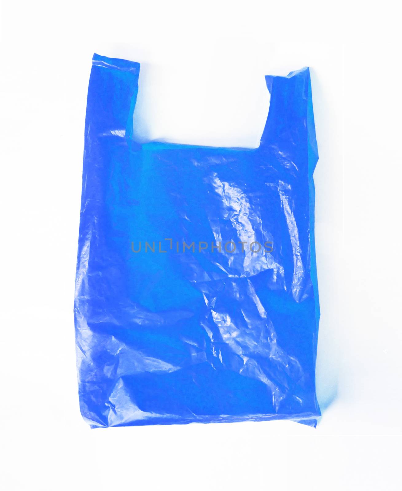 Plastic bag on white background by Bowonpat