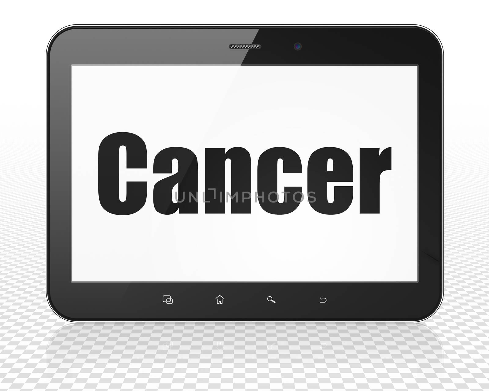 Health concept: Tablet Pc Computer with Cancer on display by maxkabakov