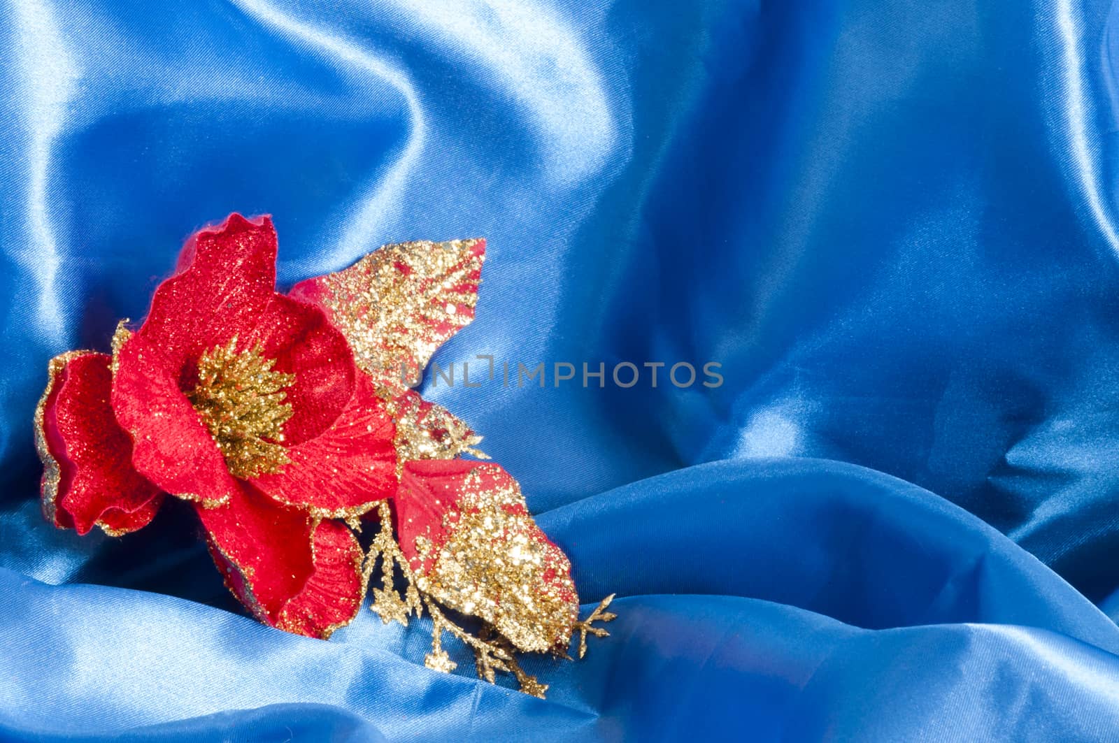  a Christmas decorations on a blue background