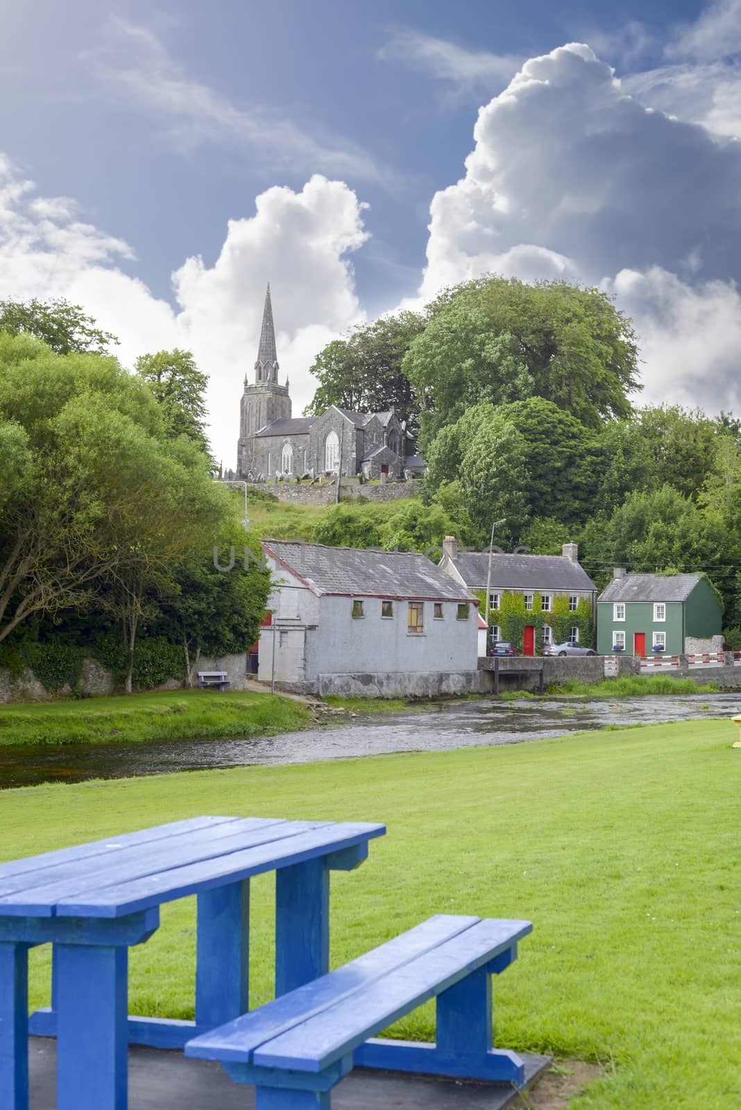scenic view of castletownroche park and church in county cork ireland