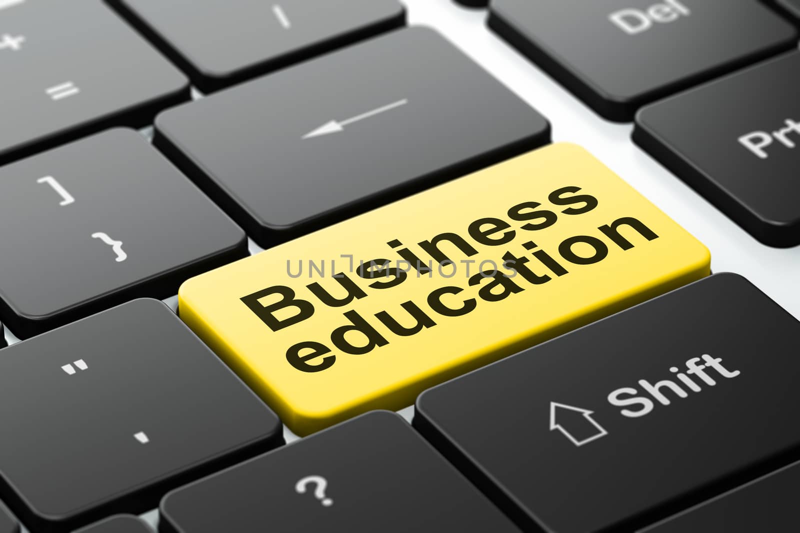 Education concept: Business Education on computer keyboard background by maxkabakov