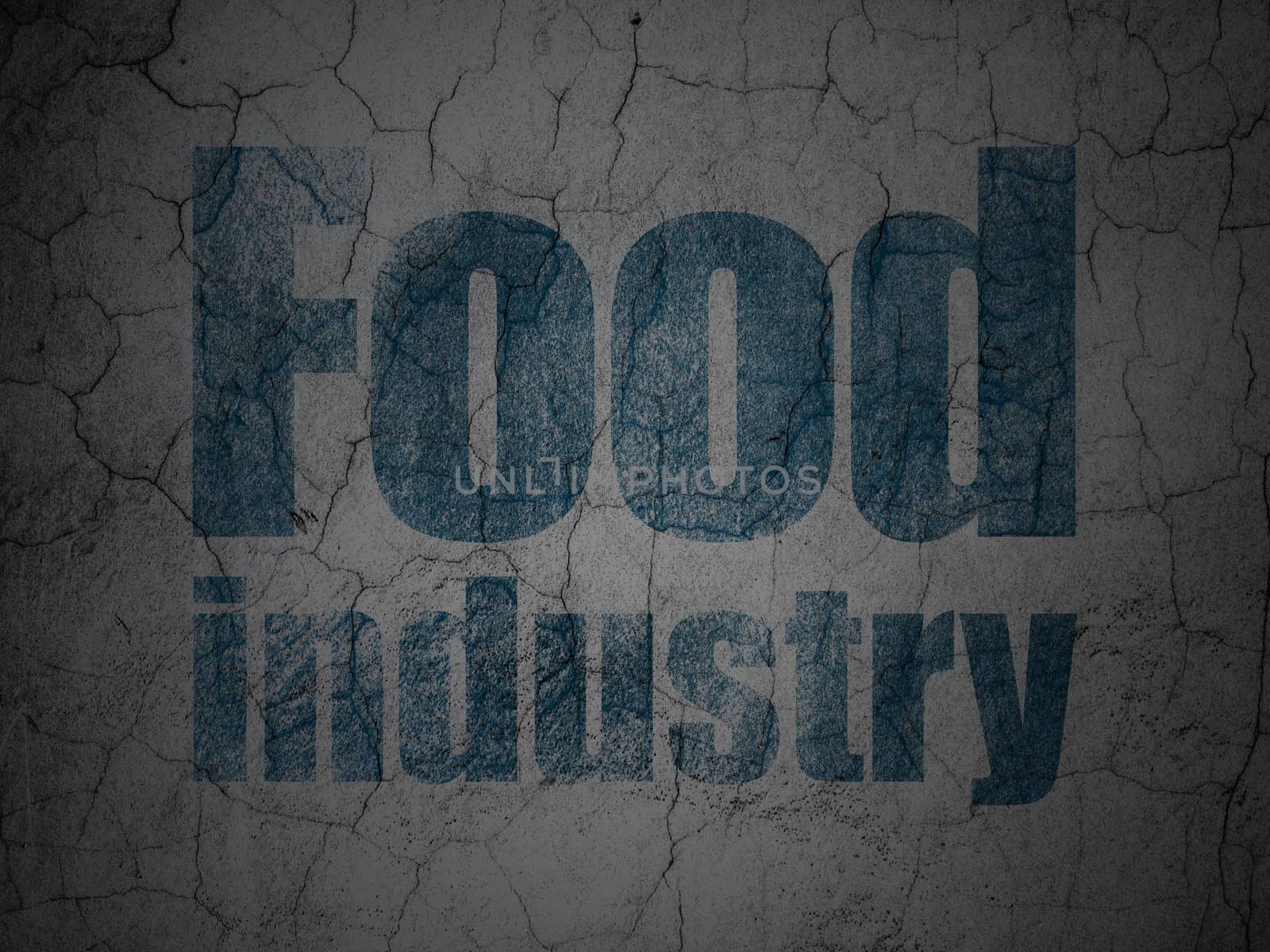 Manufacuring concept: Food Industry on grunge wall background by maxkabakov