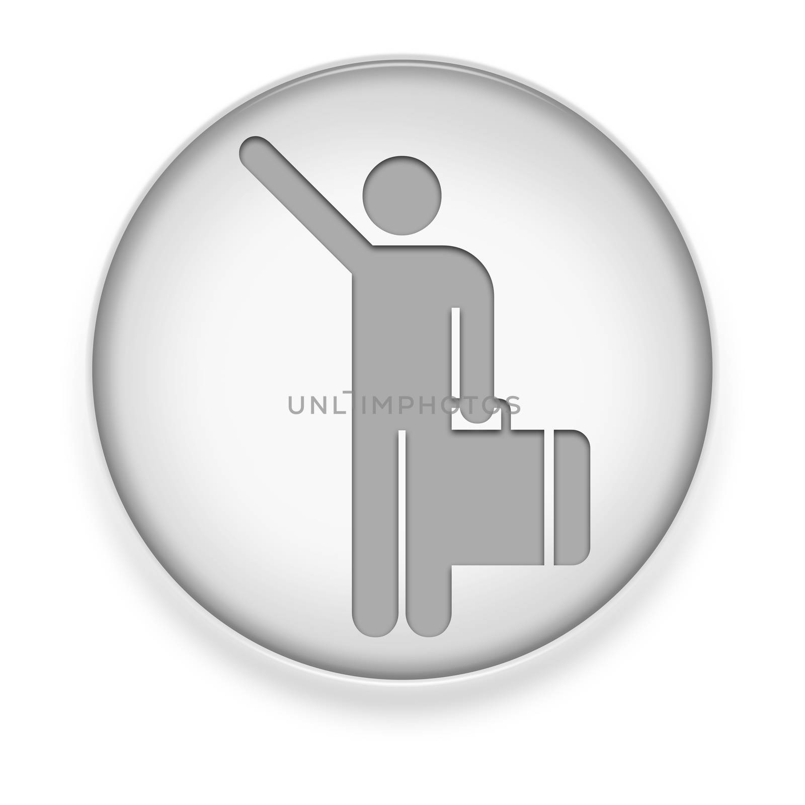 Icon, Button, Pictogram Arriving Flights by mindscanner