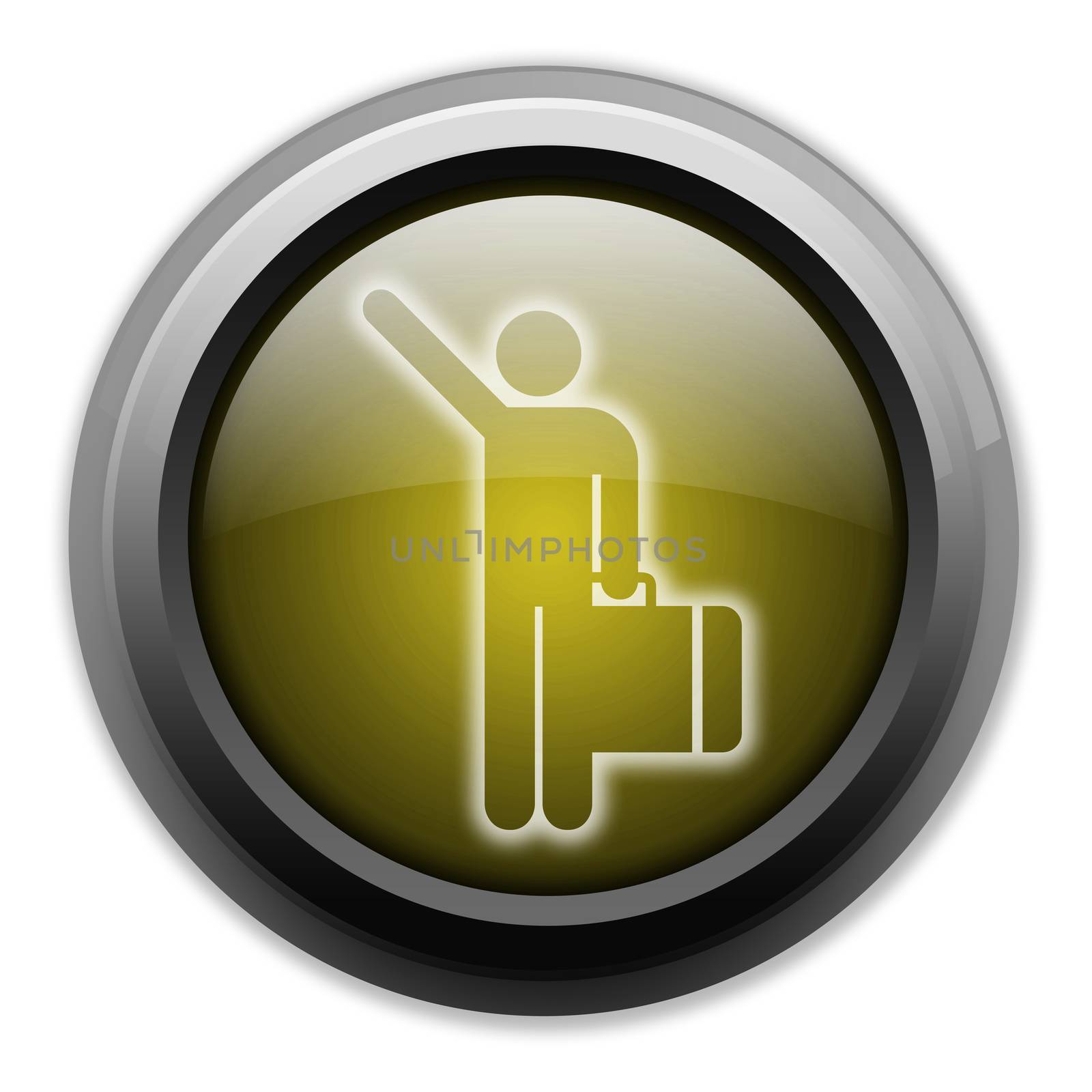 Icon, Button, Pictogram Arriving Flights by mindscanner