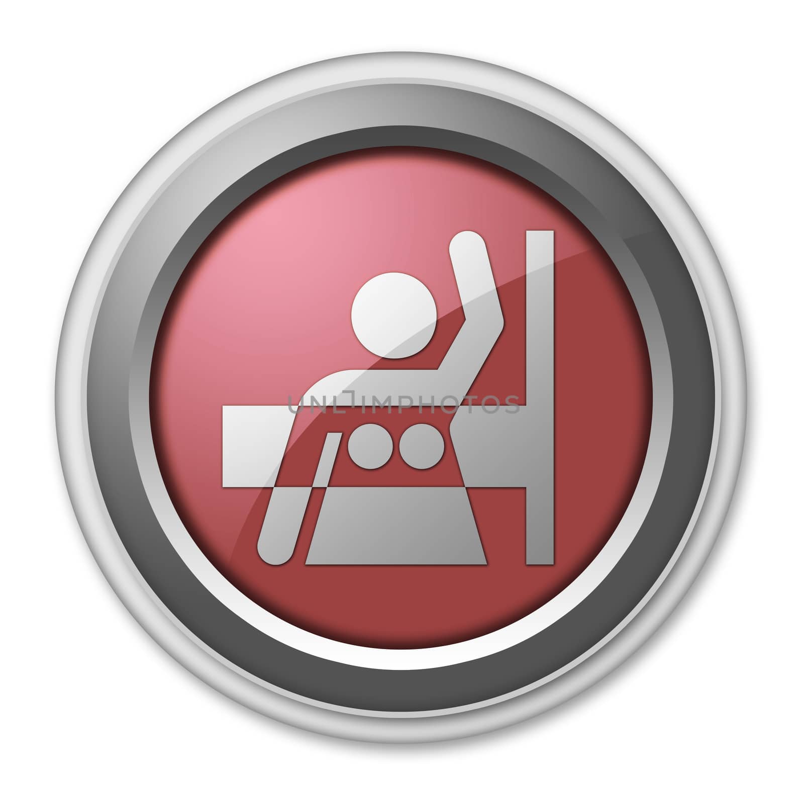 Icon, Button, Pictogram with Mammography symbol