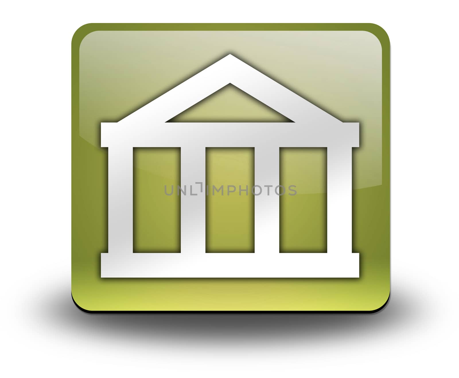 Icon, Button, Pictogram with Bank symbol