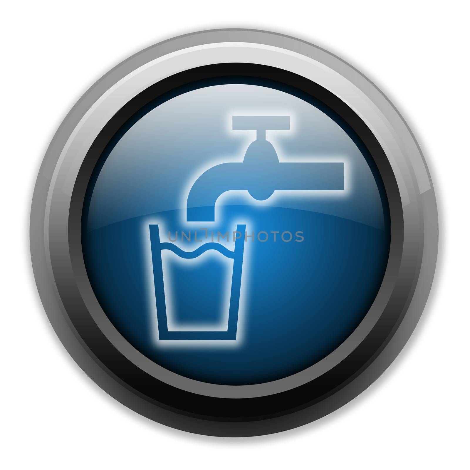 Icon, Button, Pictogram Running Water by mindscanner