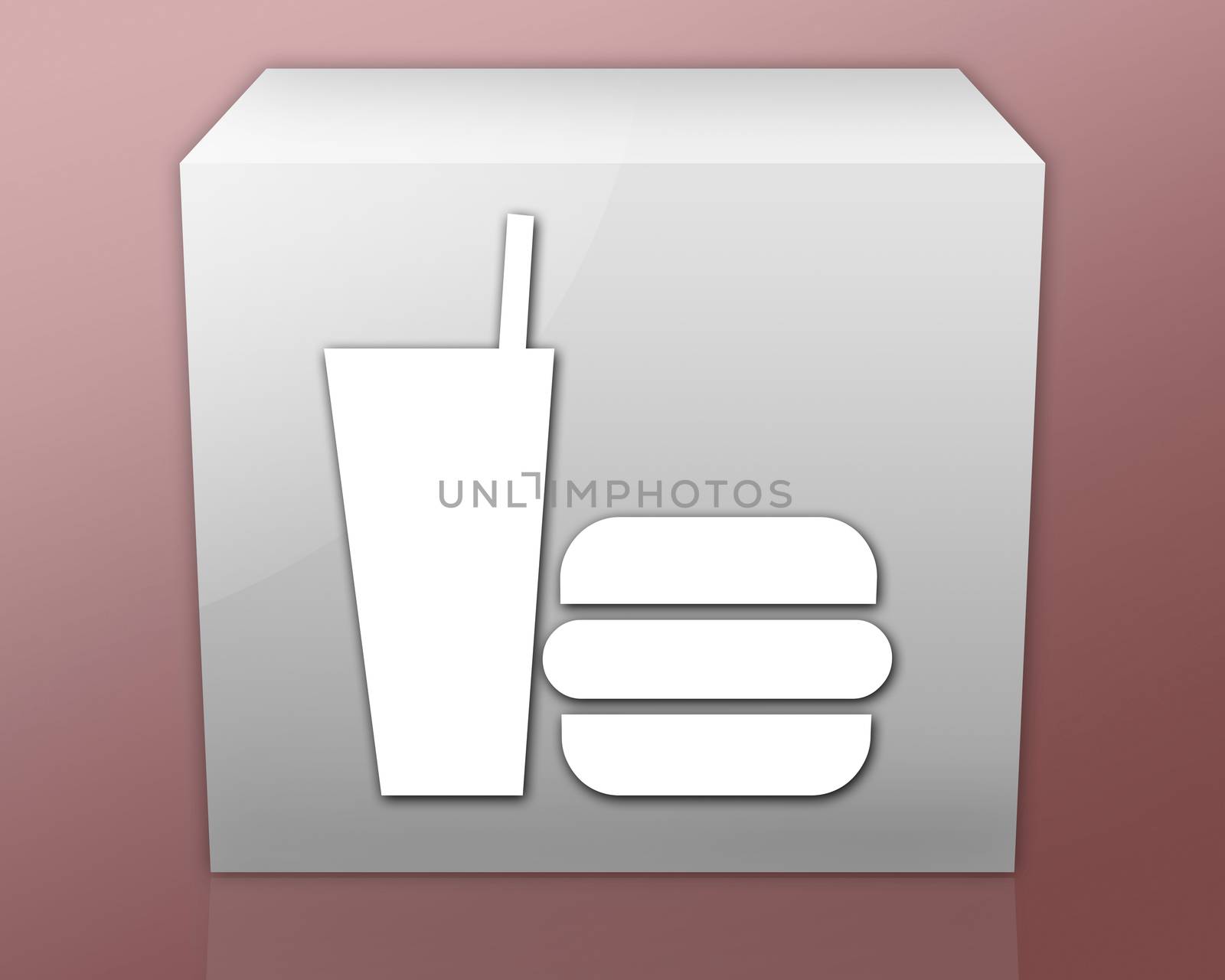 Icon, Button, Pictogram Fast Food by mindscanner